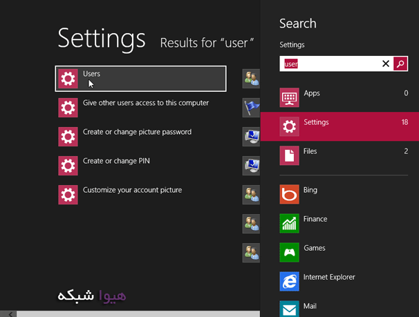 آموزش ساخت پسورد تصویری در ویندوز 8 – Picture Password تصویر 01
