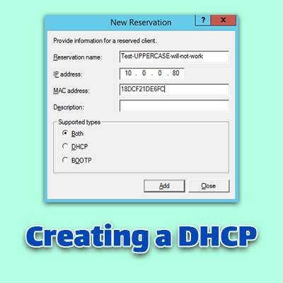 Creating a DHCP Infrastructure