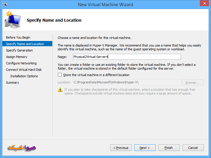 آموزش تبدیل Host به ماشین مجازی Hyper-V تصویر 6
