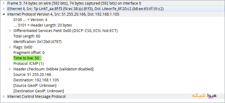 Analyze ICMP with Wireshark 06
