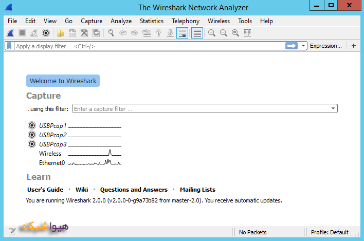 کار با نرم افزار Wireshark -2