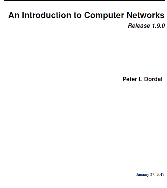 An Introduction to Computer Networks
